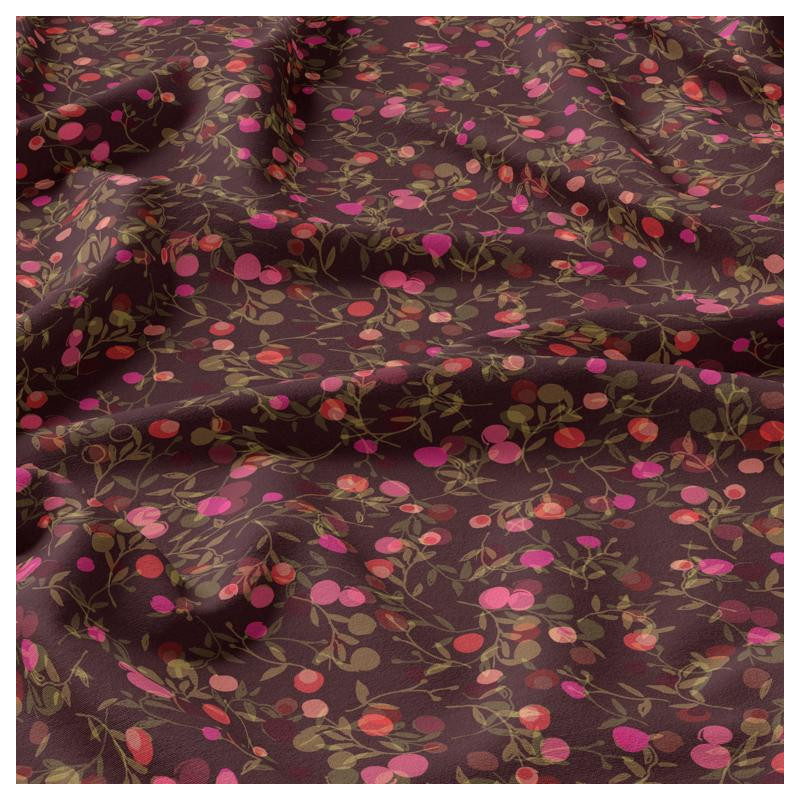 Printed Viscose MERISIER Violet / Pink
